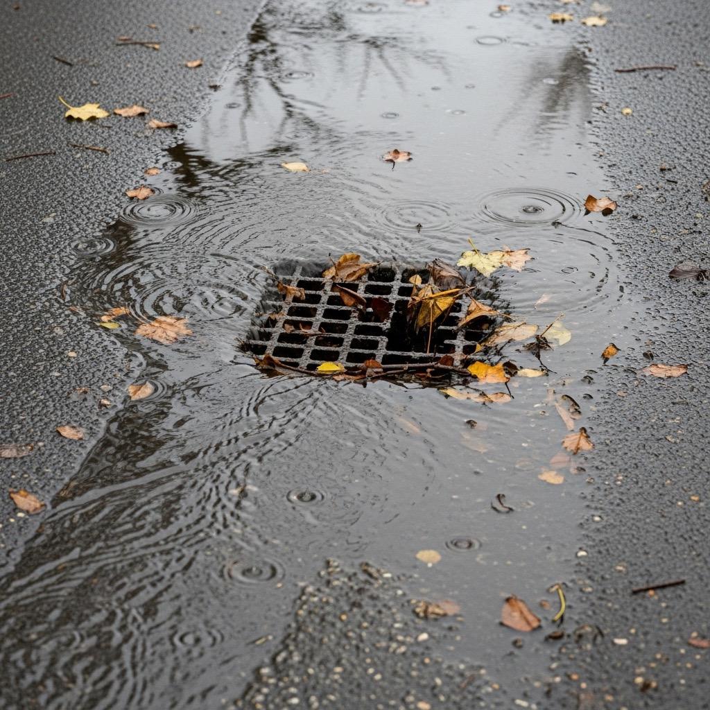 Regenwater Loopt Niet Weg